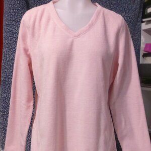 Tek Gear Ultrasoft Fleece Sweatshirt – Size P Large Pink Asymmetrical